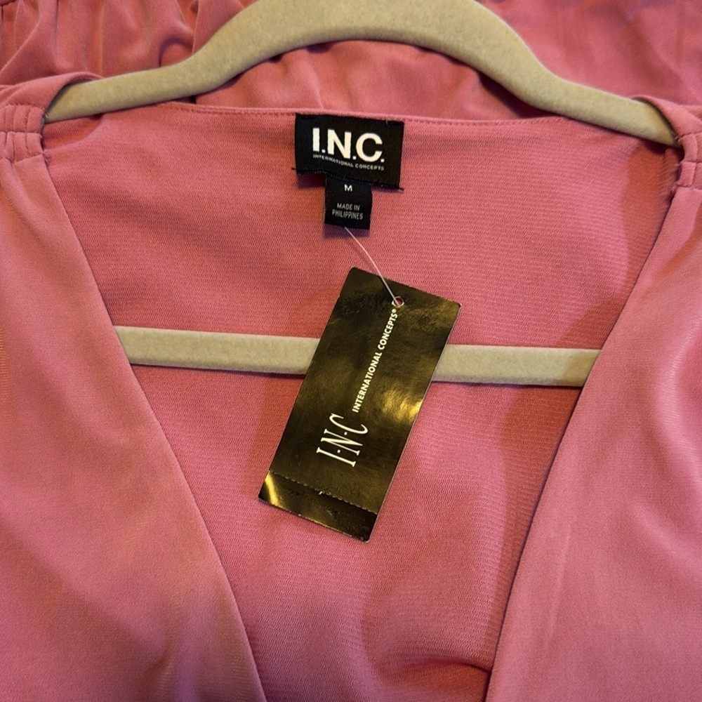 NWT I.N.C. International Concepts Surplice Top - Picture 4 of 4